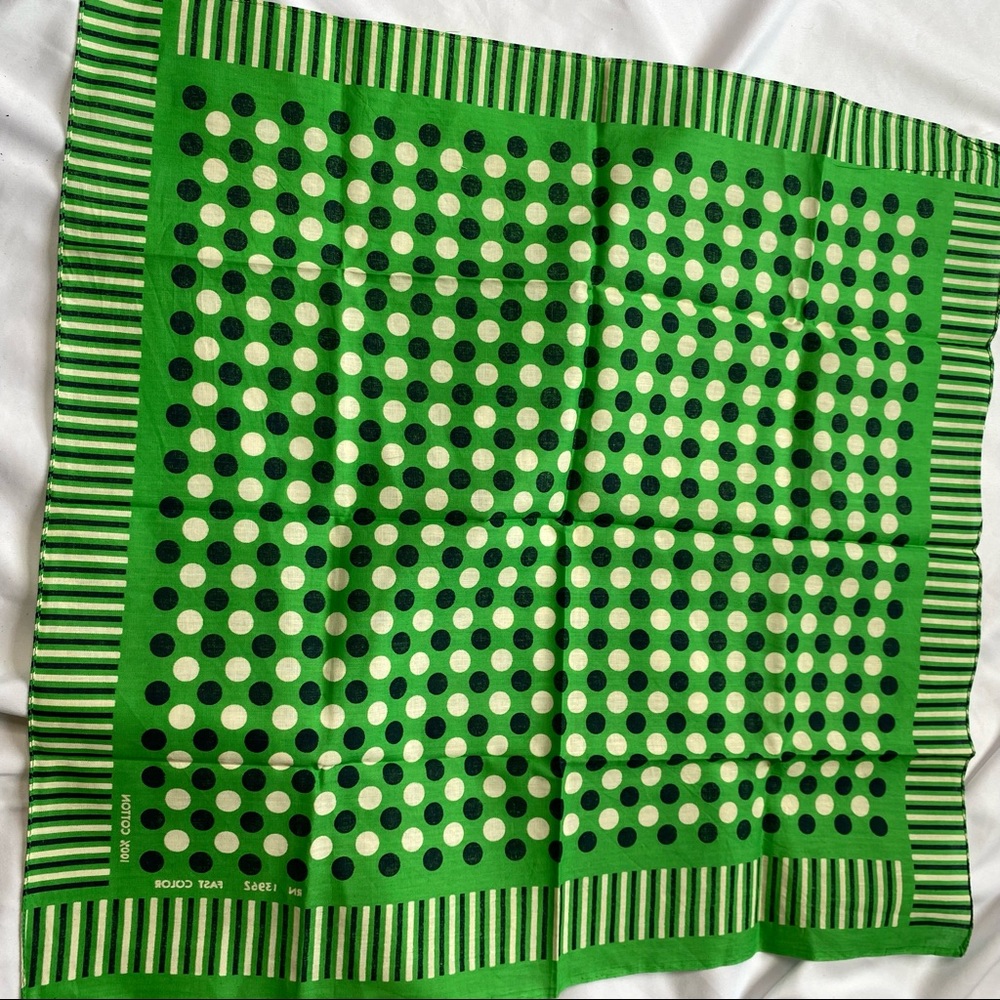 Green, blue and Green with polka dots